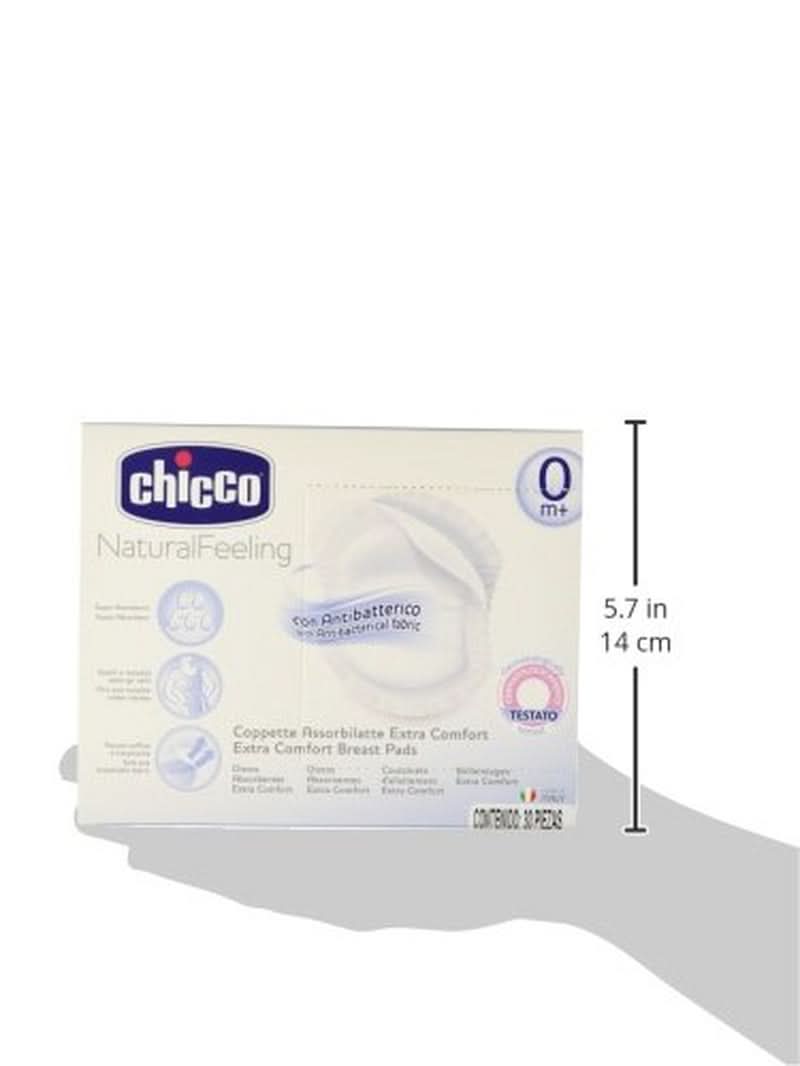 Chicco Acterielle Natural Feeling Wkładki laktacyjne, 30 sztuk Żywność i akcesoria do karmienia piersią Sklep Bebe Naty