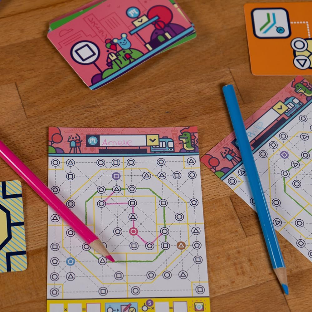 HCM Kinzel – Następna stacja Tokio | Kontynuacja nominowanej gry | Flip & Write – Nowe linie metra dla turystyki w Tokio | Umiejętności i strategia | niemiecki | 55214