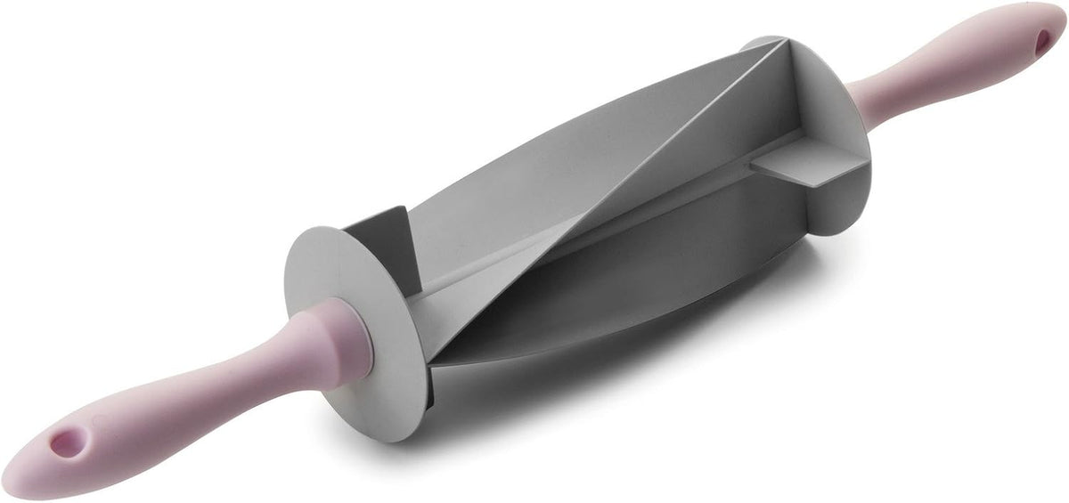 RODILLO CORTADOR DE Croissant, plastik, szaro-różowy, 18 x 18 x 10 cm