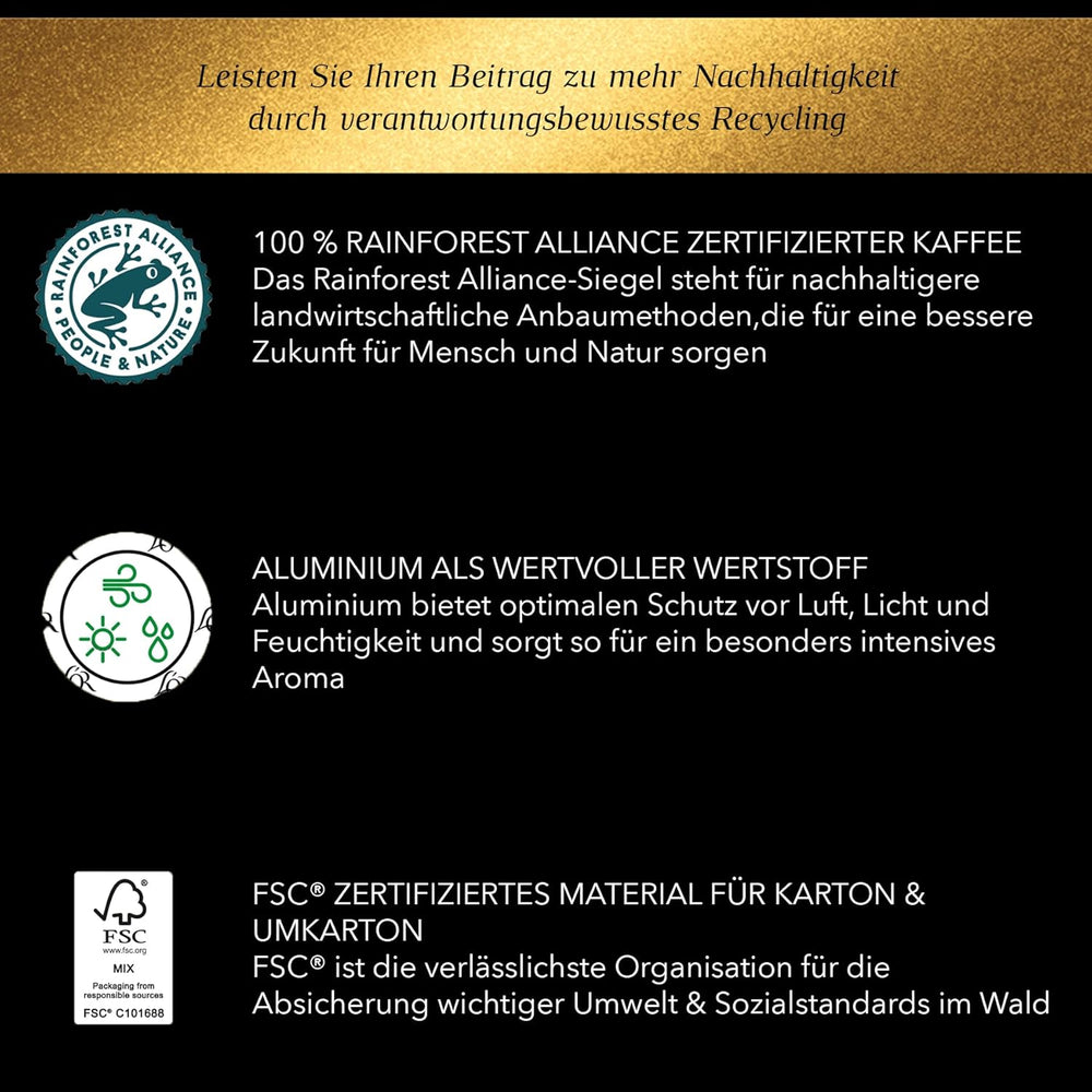 L'OR Suprême Lungo Intense 5, mild, Intensität 5/10, Nespresso* Pro kompatible Kaffeekapseln, 50 Kapseln