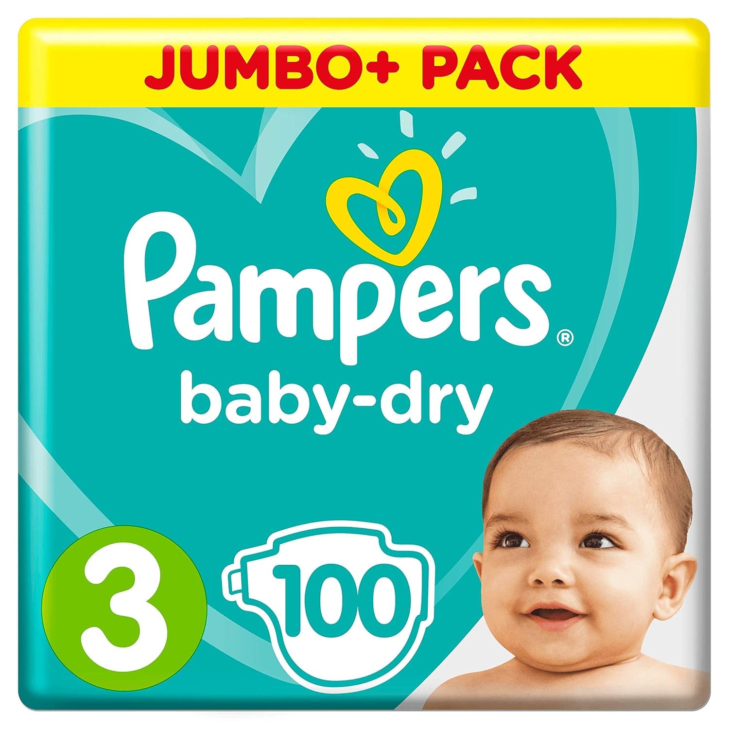 Pieluchy Pampers (stara wersja), rozmiar 3 (6-10 kg), 100 sztuk,