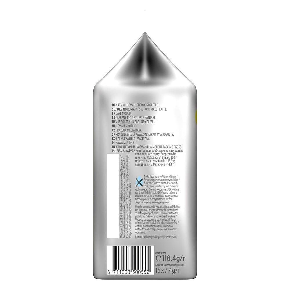 Tassimo Kapseln Jacobs Espresso Classico, 5 x 16 Pads, 80 Kaffeekapseln