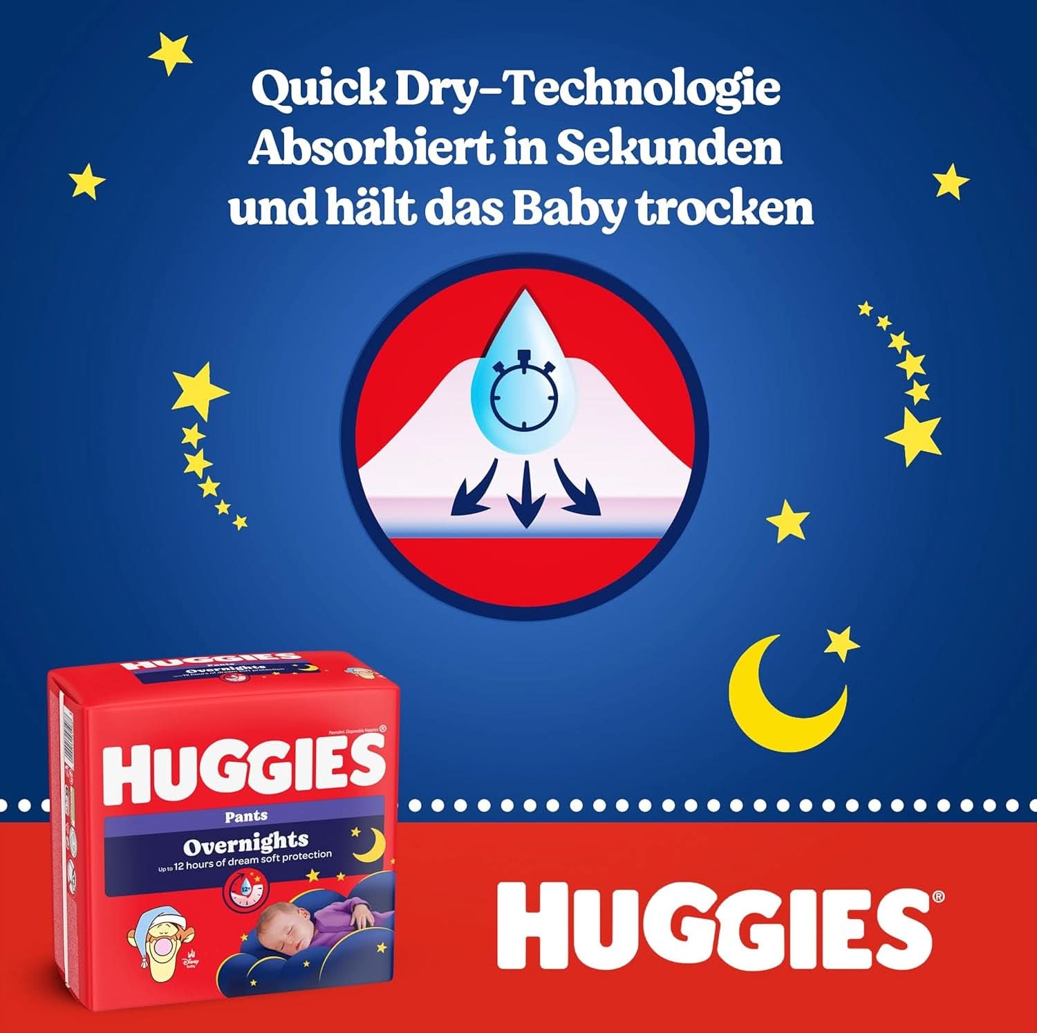 Spodnie nocne Huggies rozmiar 4 (9-14 kg), miesięczne pudełko na pieluchy, 104 sztuki Sklep dla mamy i dziecka Naty Shop