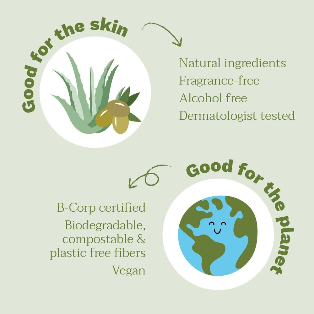 Lingette Coton À L'Eau 60 szt