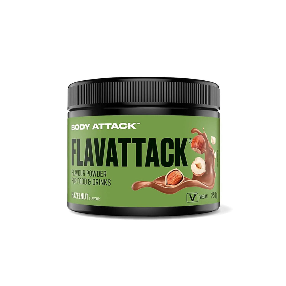 Body Attack Flavattack®, Double Choc Brownie, 250G / 83 porcje Smaki Naty Shop 250 gramów Czekolada z orzechami laskowymi