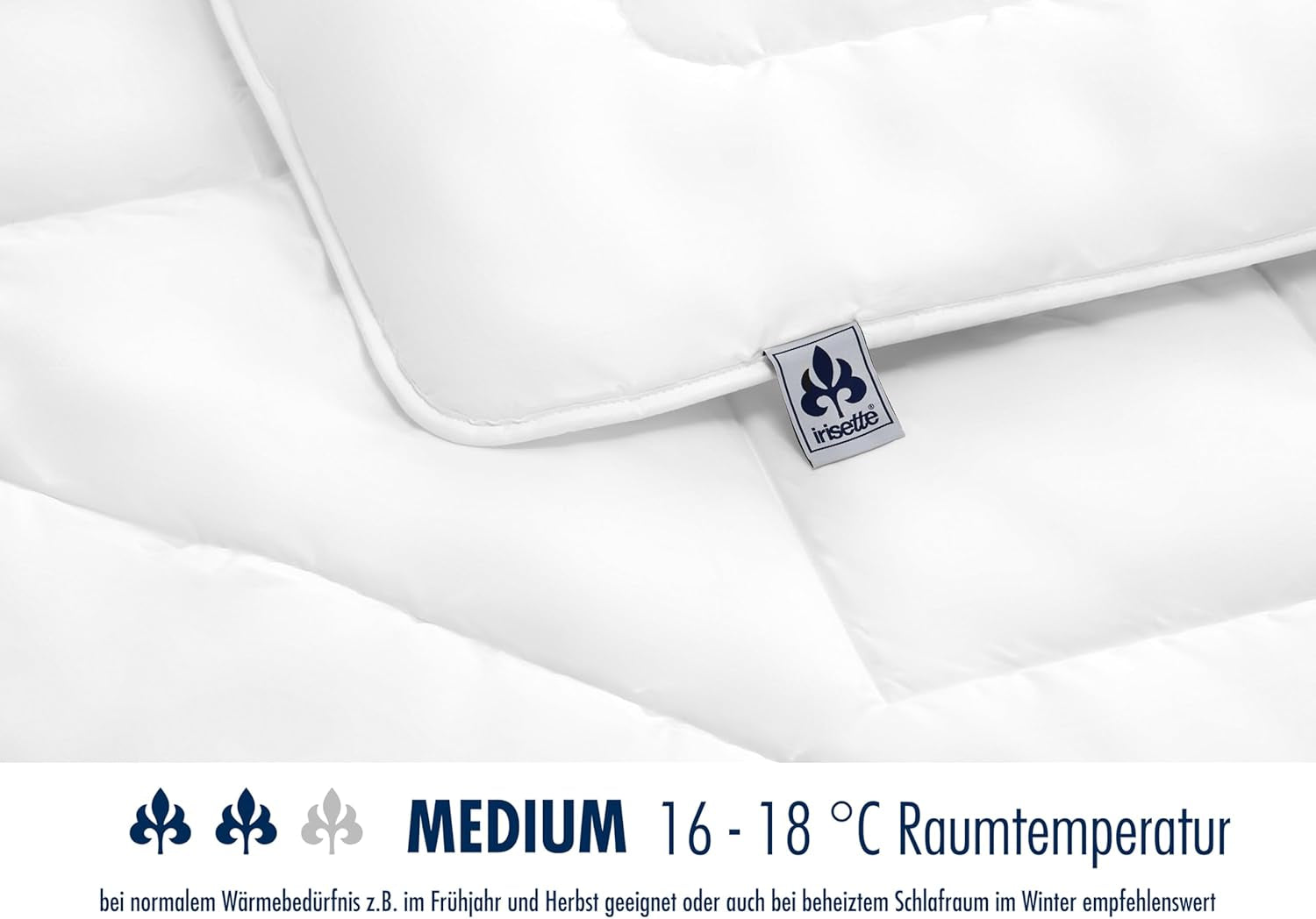 Plapumă Irisette Merino pentru toate anotimpurile - Made in Germany - Plapumă din lână nouă pură pentru tranziție, 135 X 200 cm, alb, certificat Oeko-Tex Plapumi si pilote Naty Shop