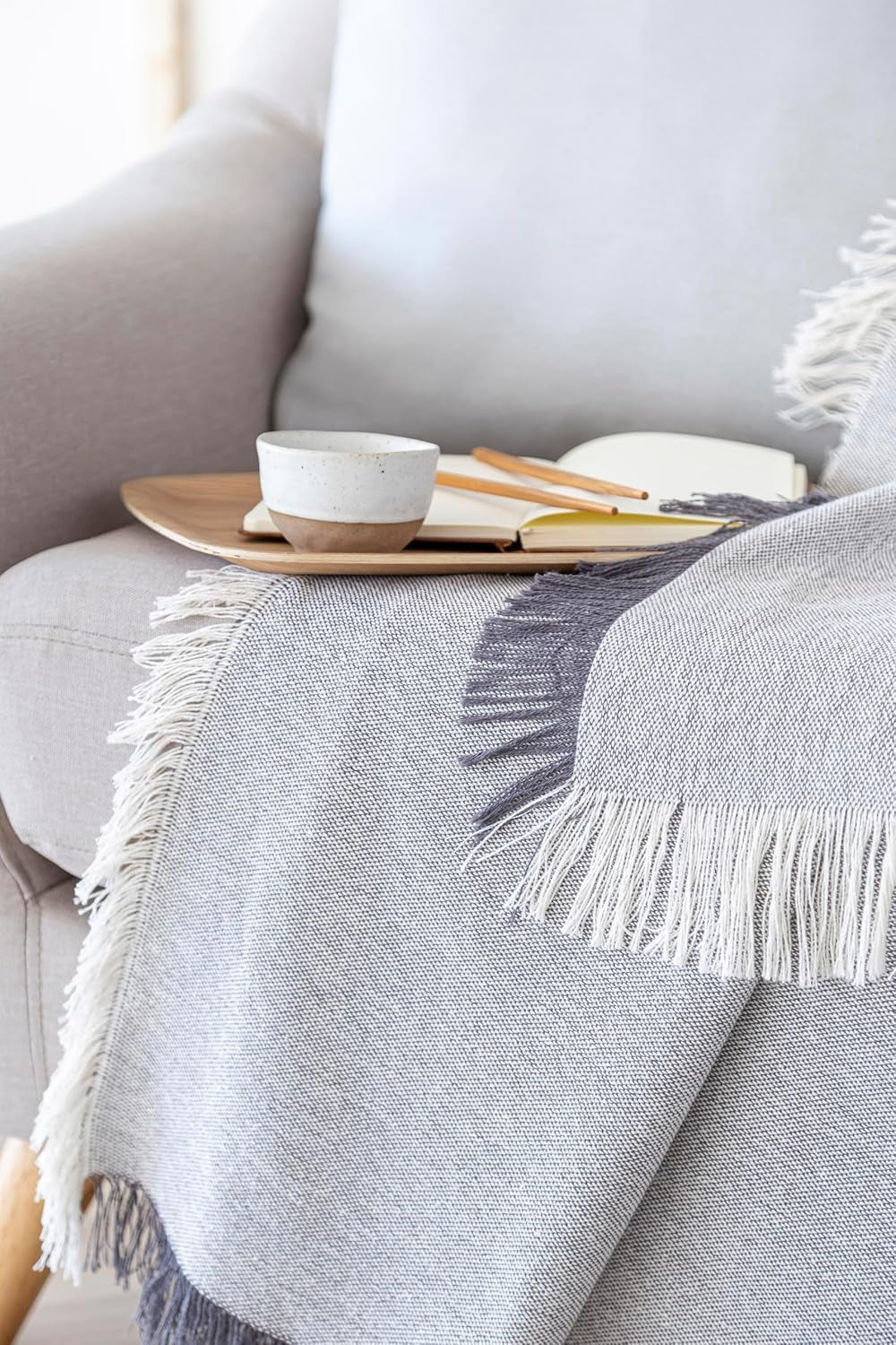 Wielofunkcyjna narzuta na łóżko, narzuta na łóżko, narzuta na łóżko, narzuta na sofę, Jarapas, jednolity kolor (180 X 260 cm, ciemnoszary). Łóżka i koce Besuche den Todocama-Store