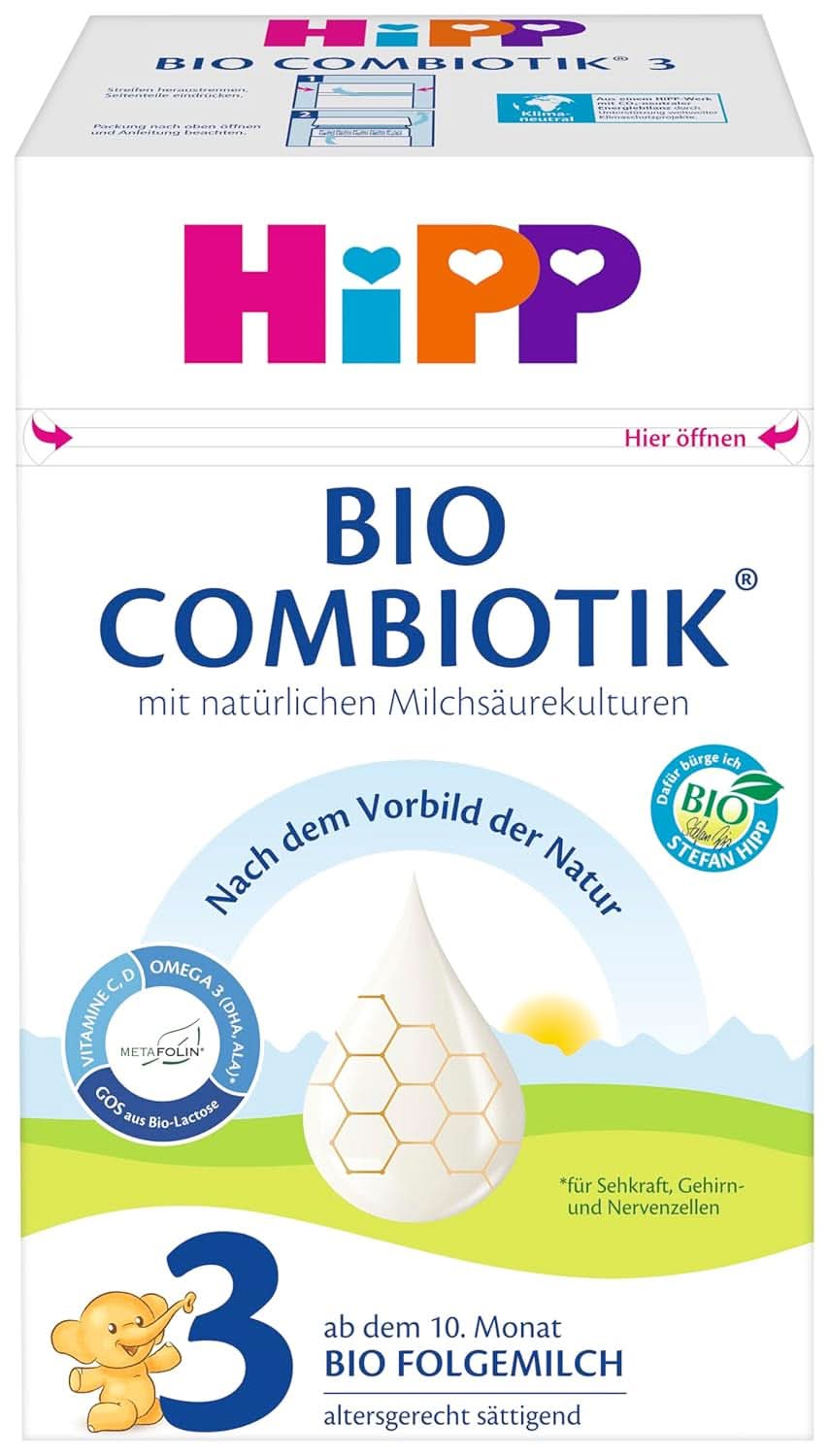 Hipp Organiczna karma mleczna 2 BIO Combiotik, opakowanie 4 szt. (4 x 600 gramów) Matka i dziecko Naty Shop NOWOŚĆ - 3 Bio Combiotics 4 x 600 gramów