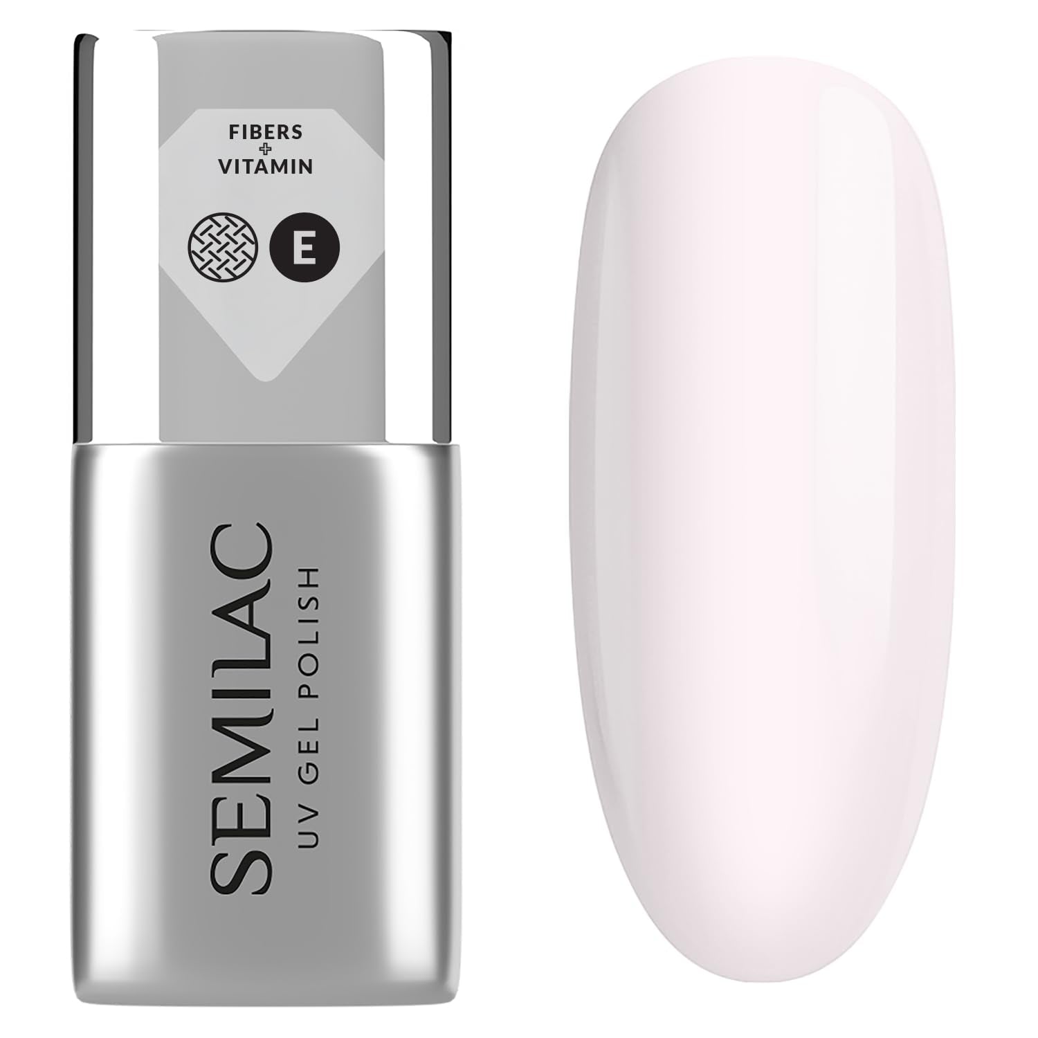 Semilac Pure & Clean Baza do lakieru UV 7ml – Samopoziomująca baza hybrydowa do wrażliwych paznokci