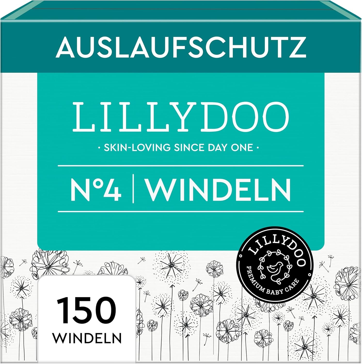 LILLYDOO Pieluchy dziecięce Przyjazne dla skóry - Rozmiar 3 (6-10 kg), 29 sztuk, niezawodna ochrona przed wyciekami, miękkie, bezzapachowe i bez balsamu dla skóry wrażliwej, testowane dermatologicznie