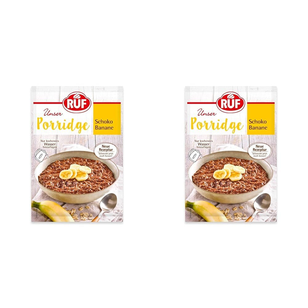 RUF płatki owsiane błyskawiczne z truskawkami i wanilią, letni posiłek z płatkami owsianymi gotowy w 3 minuty, 1 saszetka x 65g