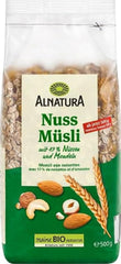 Organiczne musli z orzechami, 17% orzechów i migdałów, 0,5 kg