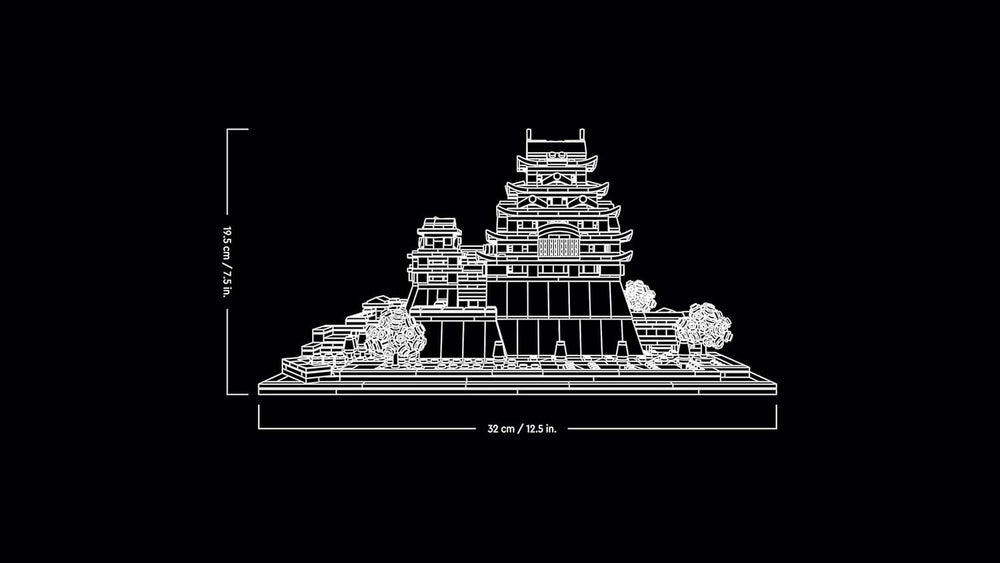 LEGO Architecture Burg Himeji, Modellbausatz für Erwachsene, Wahrzeichen-Kollektion, Set für Fans kreativer Gartenarbeit und japanischer Kultur, mit Kirschblütenbaum, Geschenk für Sie und Ihn 21060