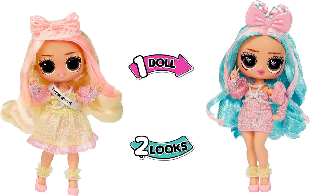 KUPA ŚMIECHU. Surprise Tweens Surprise Swap Series - Braids-2-Waves Winnie - Modepuppe z 20 dodatkowymi zestawami do stylizacji i fantastycznymi trybami i akcesoriami - dla Kinder ab 4 Jahren
