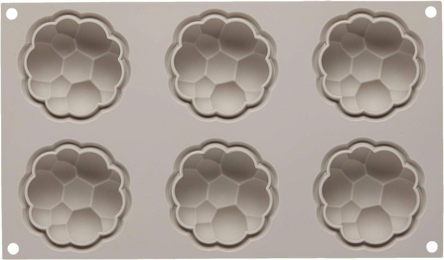 Silikomart, Forma do ciast silikonowych Tartufo, 8 pojedynczych otworów, Ø 62 H 52 mm Kuchnia Naty Shop Bollicine