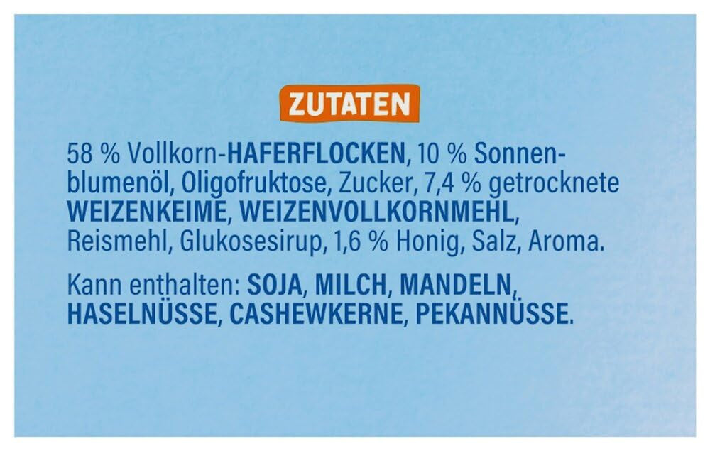 Dr. Oetker Vitalis Less Sweet Crunchy Pure: Chrupiące musli z 30% mniejszą ilością cukru, opakowanie 5 sztuk (5 x 600g)