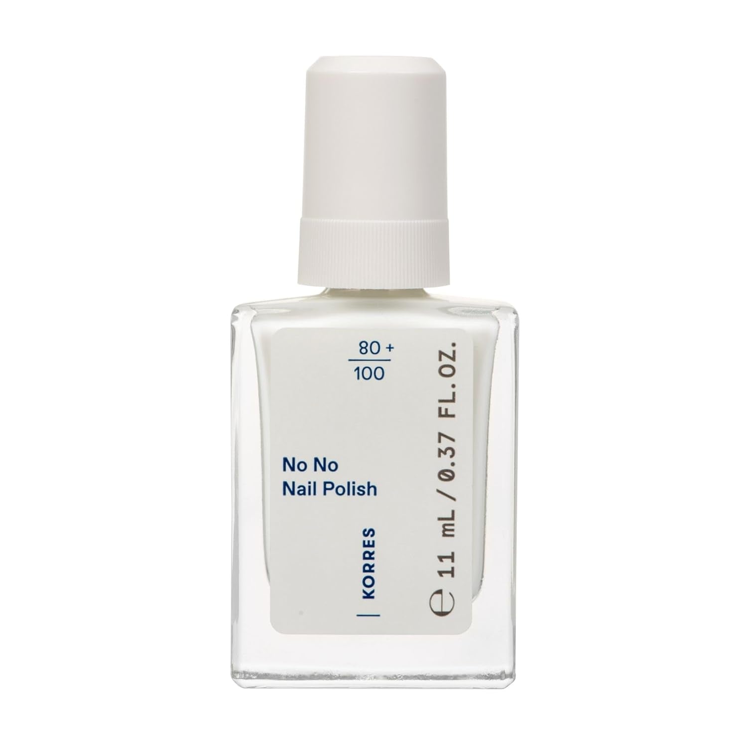 Baza do lakieru KORRES No No - 10% baza wegańska bez uwalniania, dla długotrwałego, odpornego na odpryski koloru, 11 ml - naturalnie wypielęgnowane paznokcie, bez substancji szkodliwych