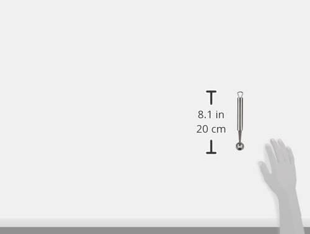 Küchenprofi Parma Melon Baller | Baller de fructe din oțel inoxidabil pentru pepeni | Parisienne Baller 20cm | Lingură de pepene galben sigură pentru mașina de spălat vase