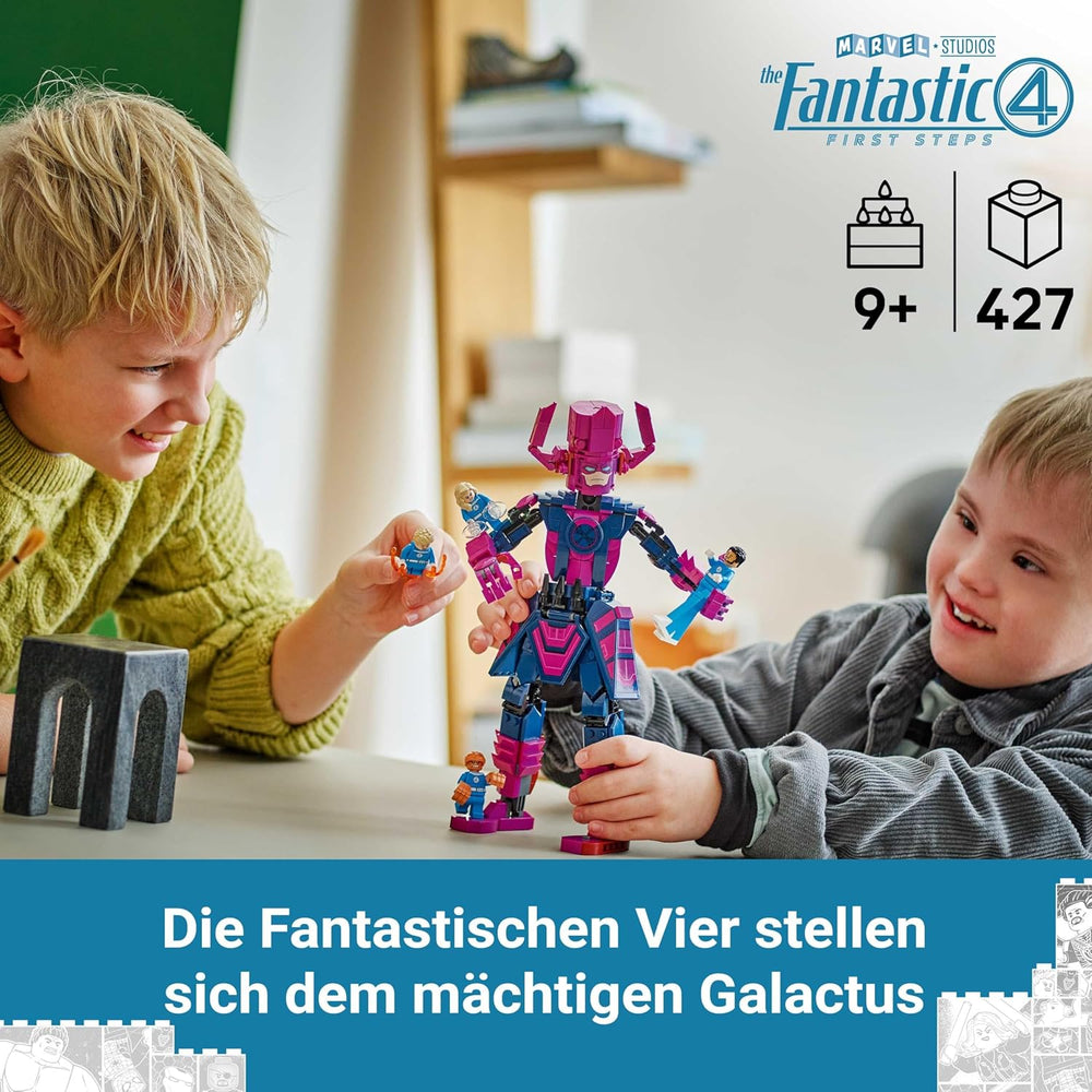 LEGO ǀ Marvel Fantastyczna Czwórka kontra. Galactus Baufigur - Bauset mit Superhelden - Zestaw ze rzeczą, niewidzialną kobietą i ludzką pochodnią - Kreatives Geschenk für Jungen und Mädchen - 76316