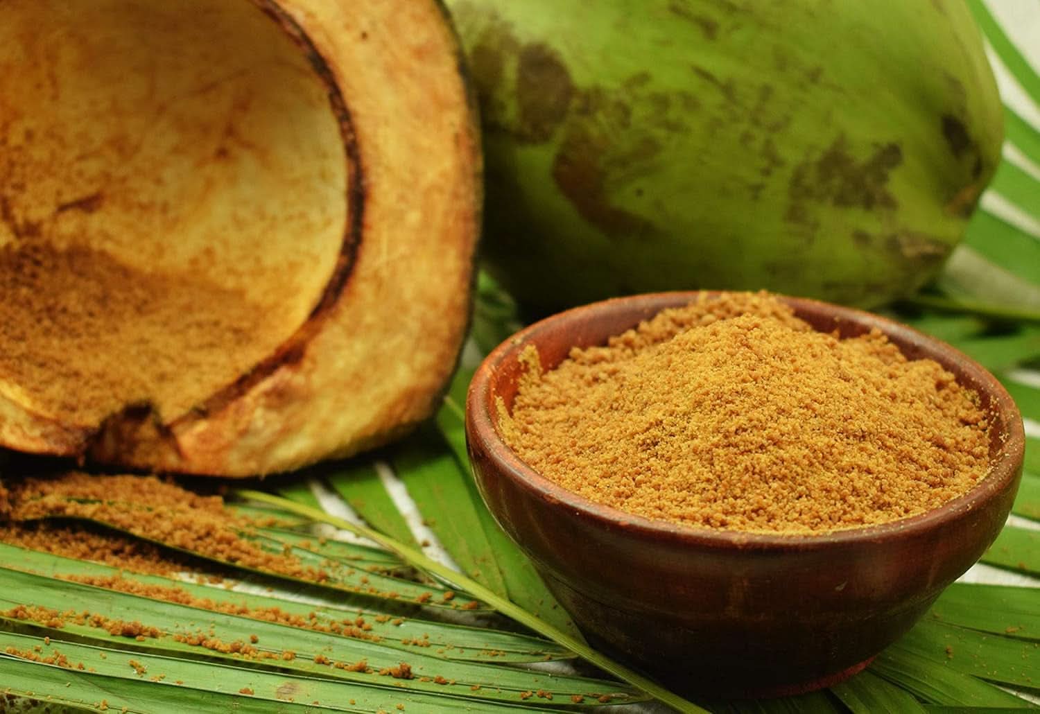 SVATV Brązowy cukier palmowy w proszku, 227 gramów Słodziki Naty Shop