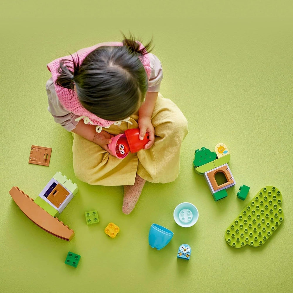 Drzewo LEGO DUPLO do utrzymywania równowagi i układania w stosy, zabawka rozwojowa, zestaw do budowania dla dzieci od 18 miesięcy, kreatywna zabawka dla dzieci, zabawka edukacyjna z 2 ptakami 10440 Zestawy do budowania Besuche den LEGO-Store