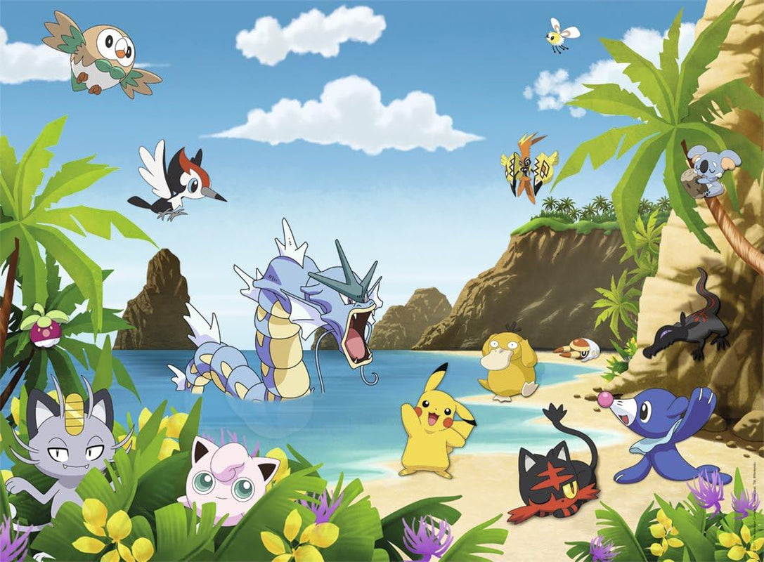 Ravensburger puzzle pentru copii - 12840 Prinde-i pe toți! - Puzzle Pokémon pentru copii începând cu vârsta de 8 ani, cu 200 de piese în format XXL Puzzle Naty Shop
