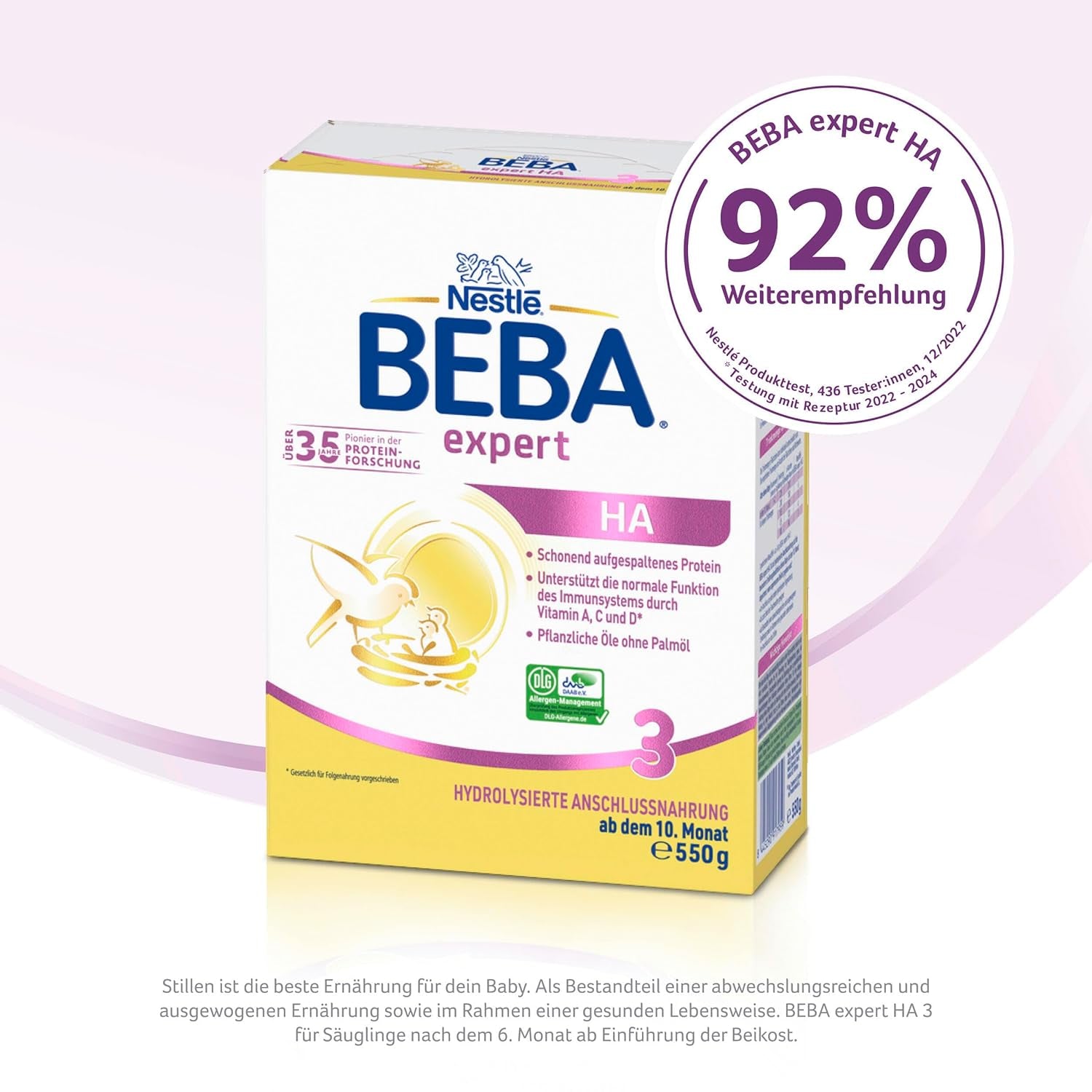 BEBA expert HA 3 Hydrolizowana formuła kontynuacyjna, od 10 miesiąca, 1 opakowanie (1 x 550 g)