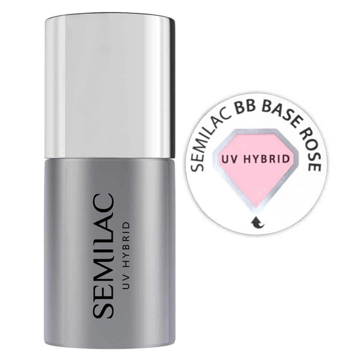 Semilac Pure & Clean Baza do lakieru UV 7ml – Samopoziomująca baza hybrydowa do wrażliwych paznokci