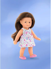 Corolle 9000240020 - Romy brunetka Les Trends Mini Corolline 20cm, francuska lalka z urokiem i zapachem wanilii, 20 cm