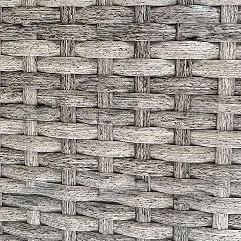 Synthetisches Rattan-Reparaturset, Rattan-Reparaturset Grau Flach Gewebtes Kunststoffmaterial Für Rattan Und Gartenstühle 500G/Grey