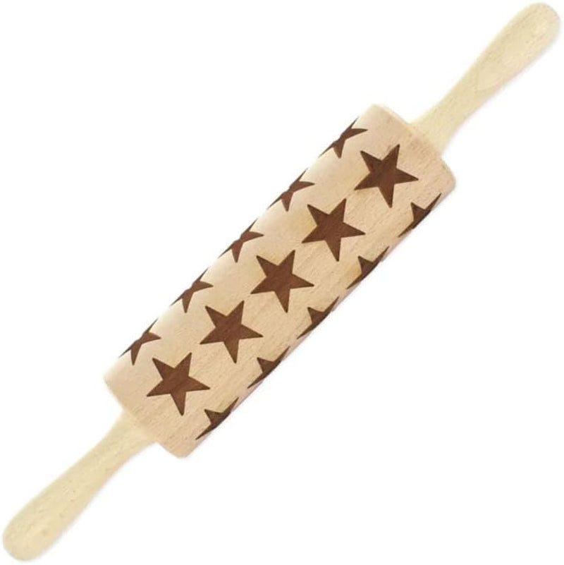 Fackelmann 3154250 Teigrolle ze Sternenabdruck, 40 cm