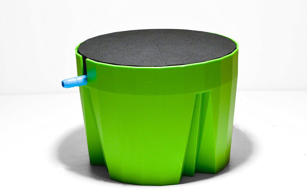 Hydro Farmer, 19-częściowy zestaw doniczek Ø 18 cm (zielony), system uprawy obejmujący 4 doniczki, 4 pierścienie do podlewania, 4 pokrywki, zestaw adapterów i wąż 2 m, hydroponika, aeroponika