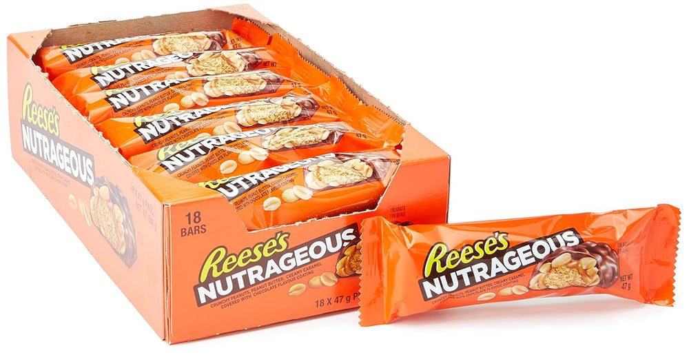 Nutrageous Peanut Butter - Batony czekoladowe z masłem orzechowym: 18 sztuk (18 x 47g)