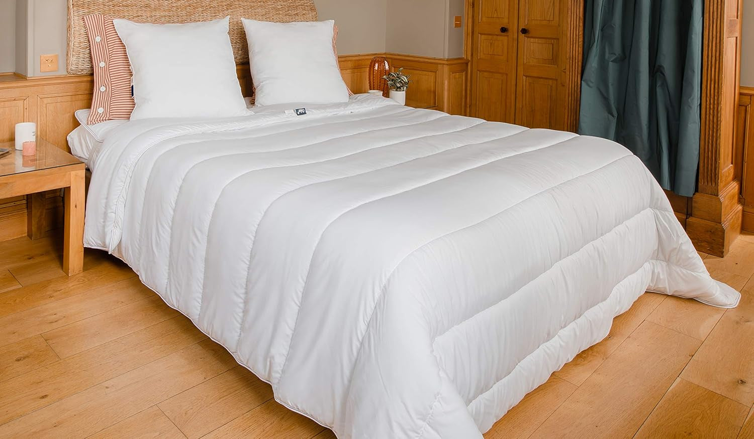 COLAS NORMAND - Ekologiczna kołdra - ciepła - 240 X 220 cm - koperta i wypełnienie z butelek pochodzących z recyklingu - miękka, jedwabista i wygodna - staranne wykonanie Kołdry i kołdry Naty Shop