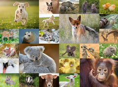 Ravensburger Puzzle jigsaw pentru copii - 13353 Animale dulci pentru copii - puzzle jigsaw de 200 de piese pentru copii cu vârsta de peste 8 ani Puzzle Naty Shop