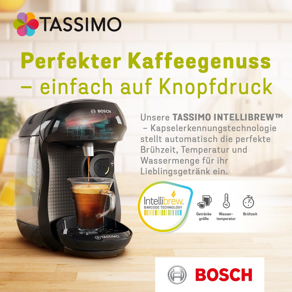 Tassimo Kapseln Jacobs Caffè Crema Classico XL, 5 x 16 Pads, 80 Kaffeekapseln