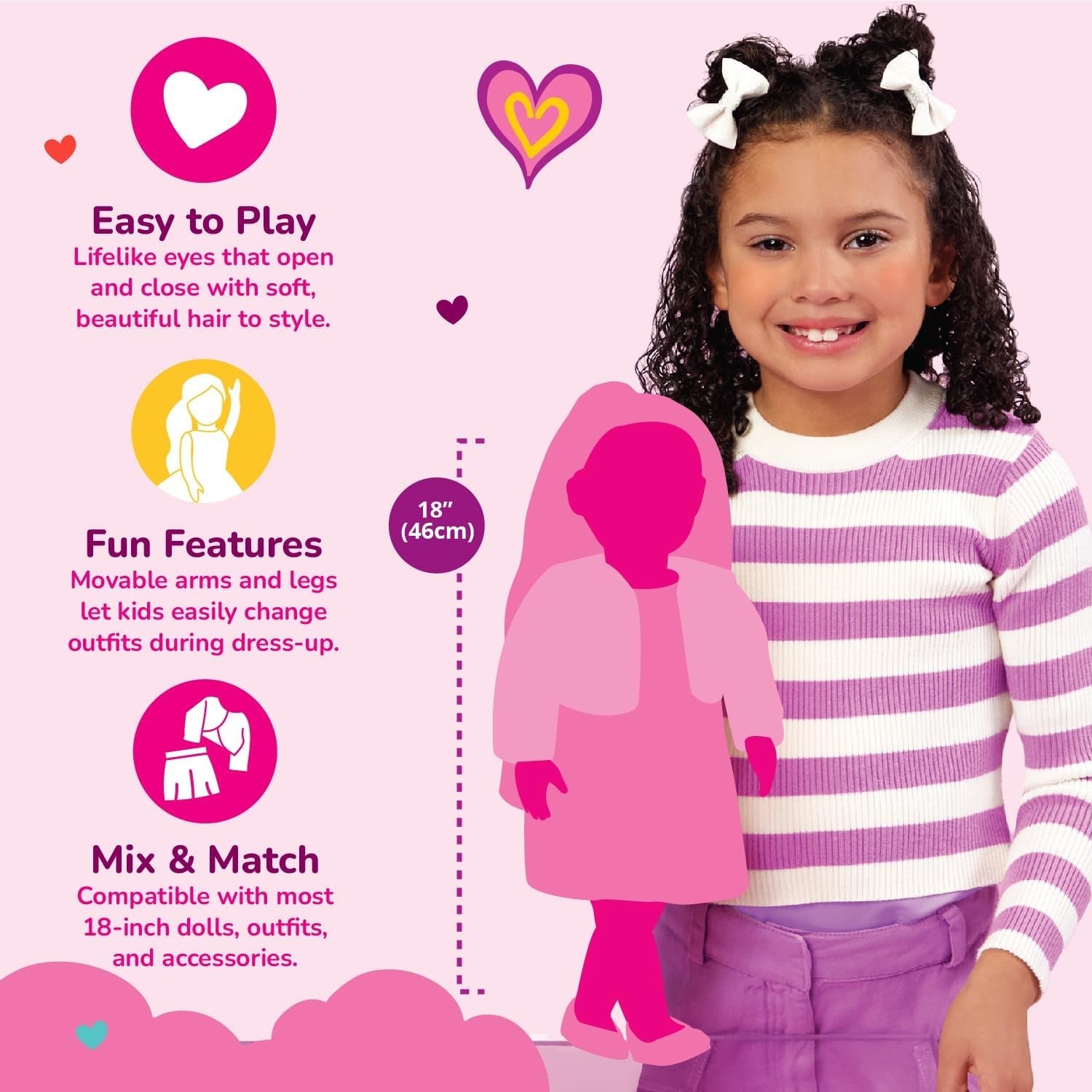 Our Generation - Dustin - 46 cm Junge Puppe - Lebensechte haselnussbraune Augen und gewelltes braunes Haar - Outfit im Western-Stil & Country-Hut - Spielzeug für Kinder ab 3 Jahren