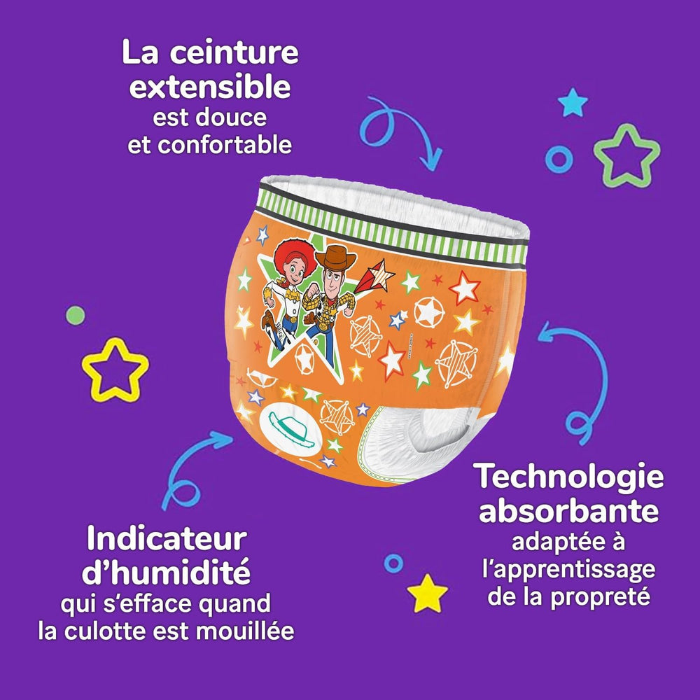 Pieluszki Huggies Pull-Up Trainer dla chłopców - 2-4 lata Rozmiar 6-7 Pieluszki podciągane (40 spodni) - Spodnie do nauki korzystania z toalety ułatwiające naukę korzystania z toalety - Ucz się od mokrej do suchej