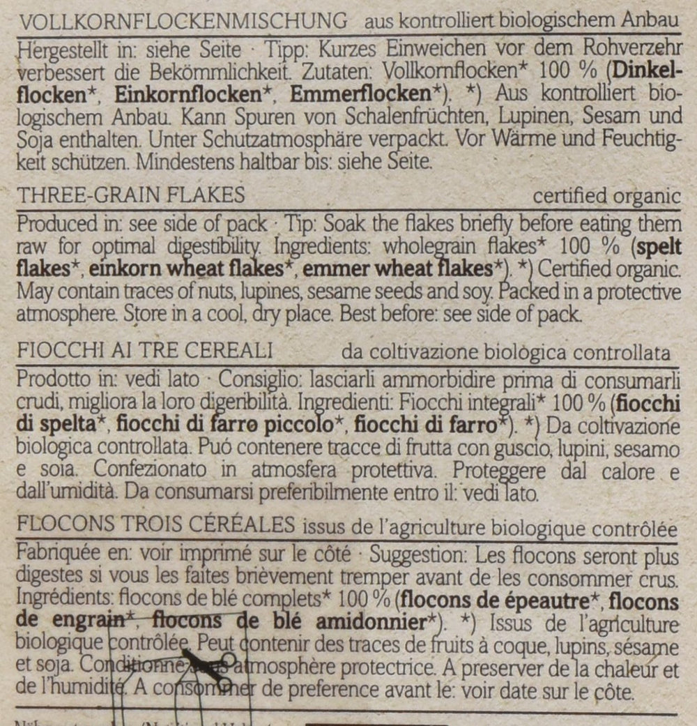 Verival Ancient Płatki zbożowe - organiczne, opakowanie 6 sztuk (6 x 500g)