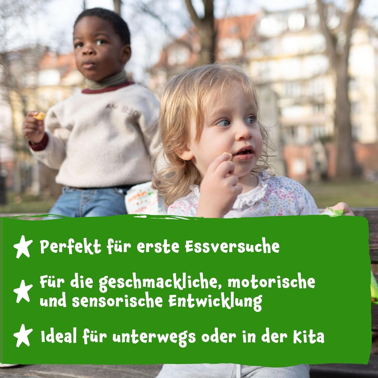 Pumpkin Organics Wieloziarniste krążki z marchewką i mango dla niemowląt (opakowanie 8 szt.) Bez dodatków Przekąski dla dzieci od 12. miesiąca życia – bez alergenów² i bezglutenowe³ Chrupiące przekąski dla dzieci (8 x 20 g)