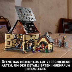 LEGO Ideas Hocus Pocus: Dom czarownicy sióstr Sanderson, zestaw do kolekcji dla dorosłych z domem, 6 minifigurek i akcesoria, kobieta i mężczyzna 21341 Zestawy do budowania Besuche w sklepie LEGO