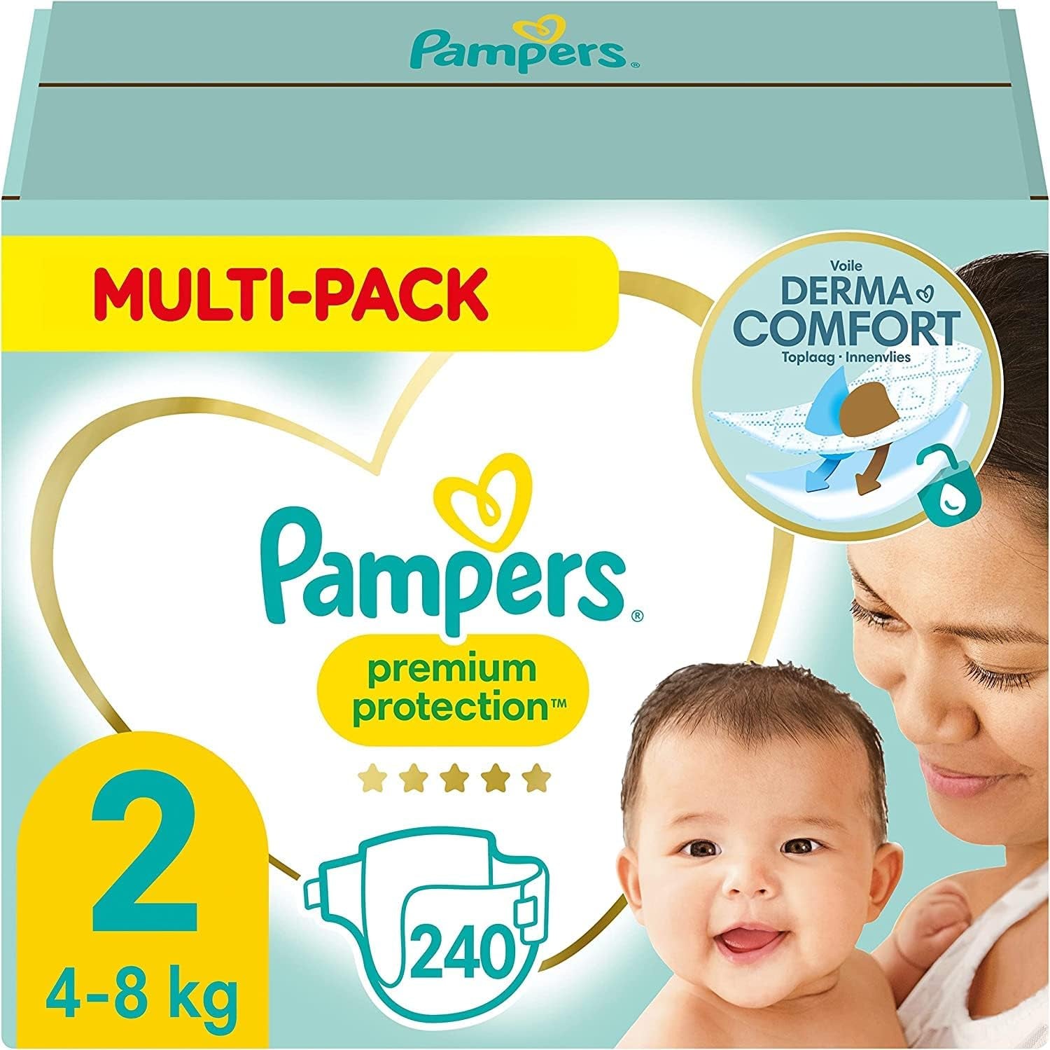 Pampers Premium Protection Rozmiar 6, 144 pieluszki, 13 kg-18 kg, nasza nr 1 ochrona skóry i wycieki