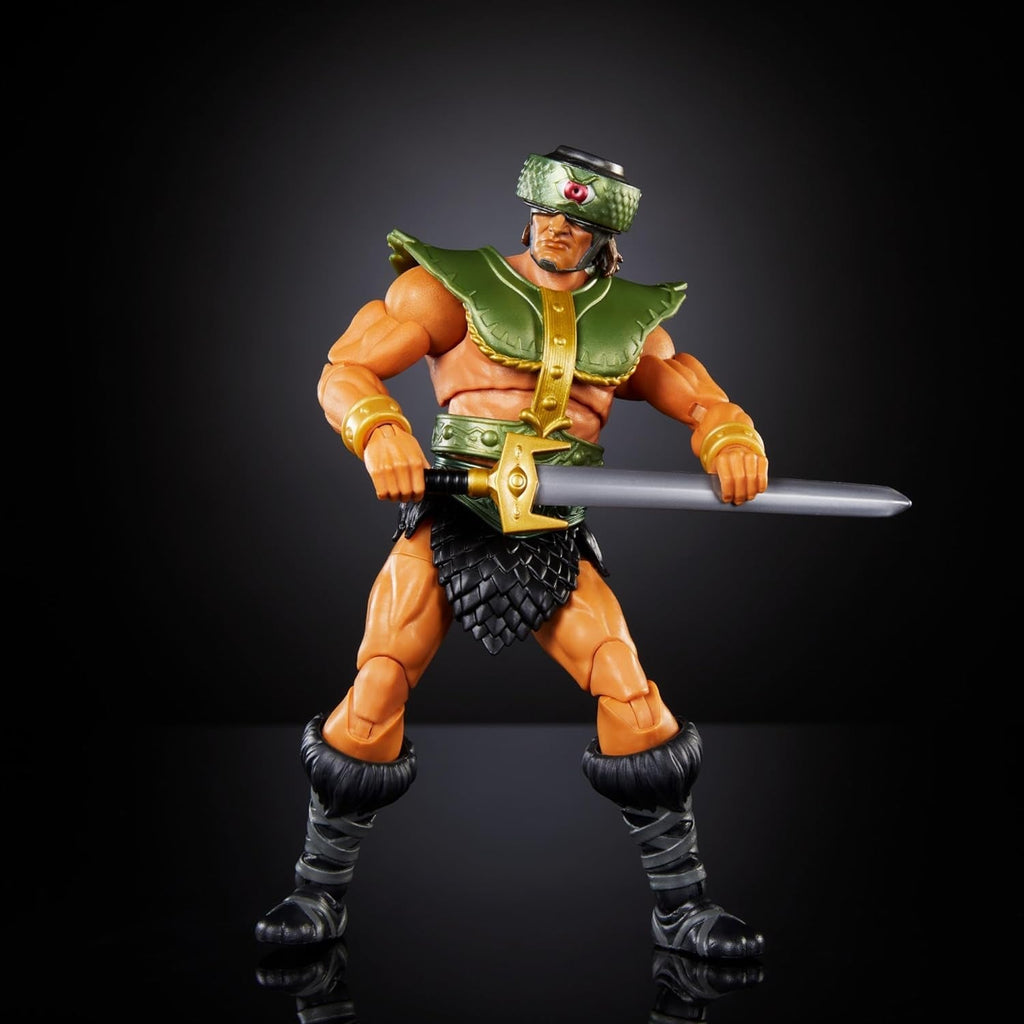 Masters of the Universe Masterverse New Eternia Tri-Klops Action Figure, figurină de colecție Deluxe cu 30 de puncte de mișcare și accesorii, Motu Toy, HYC52 Action figures Naty Shop