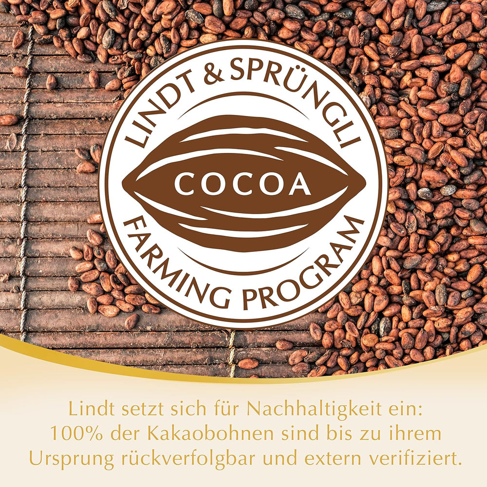 Kulki Lindt z białej czekolady LINDOR | Worek 137g | Około. 10 kulek z białej czekolady z rozpływającym się w ustach nadzieniem | Czekoladowy zestaw upominkowy | Zestaw upominkowy z czekoladą (2 sztuki)