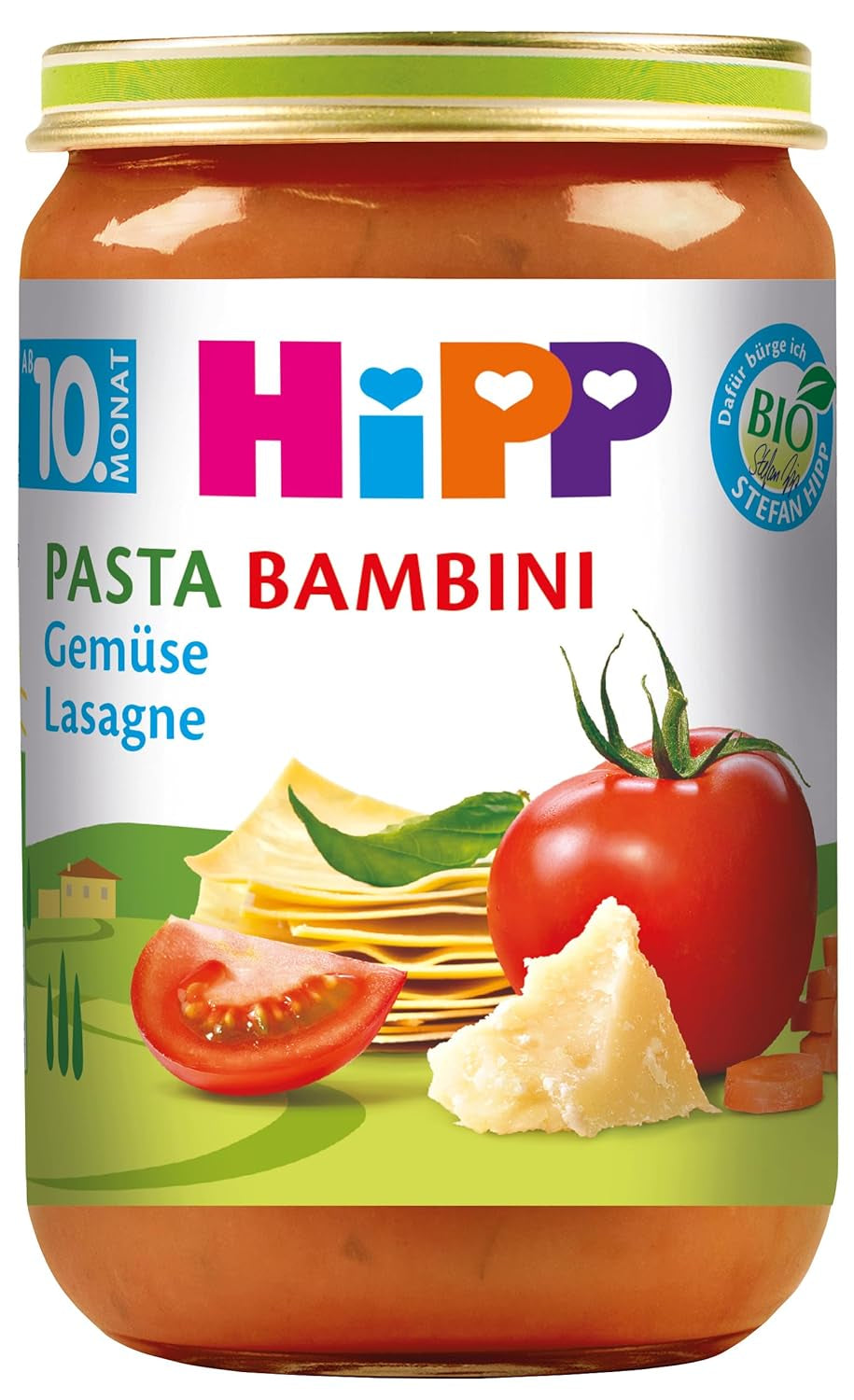 HiPP Pasta Bambini - Lasagne z Warzywami, opakowanie 6 szt. (6 x 220 g)