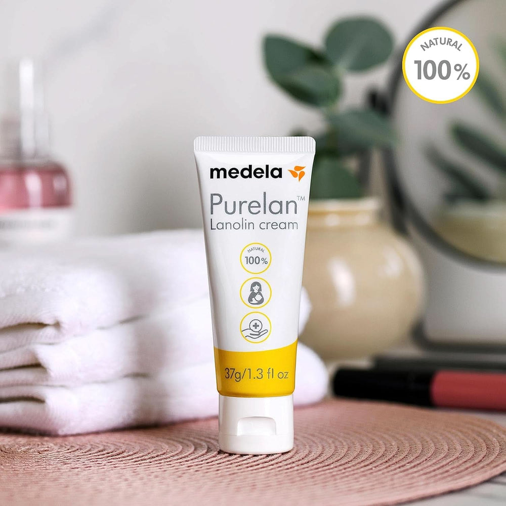 Medela Purelan 37G Lanolinowy krem ​​na sutki - krem ​​na obolałe sutki i suchą skórę, w 100% naturalny, hipoalergiczny Akcesoria Żywność i karmienie piersią Sklep Bebe Naty