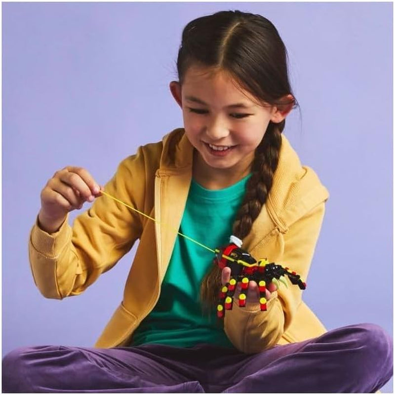 LEGO Creator 3w1 Dzikie zwierzęta: Pająk-niespodzianka - zabawka do przebudowania na figurkę skorpiona lub węża - zestaw do budowania z 3 modelami - prezent dla chłopców i dziewcząt od 7 lat 31159 Zestawy do budowania Besuche den LEGO-Store