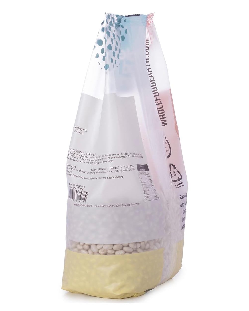 Fasola szparagowa Pełnoziarnista Ziemia 1kg | Bez GMO | Naturalne | Bogaty w błonnik | Bogaty w białko