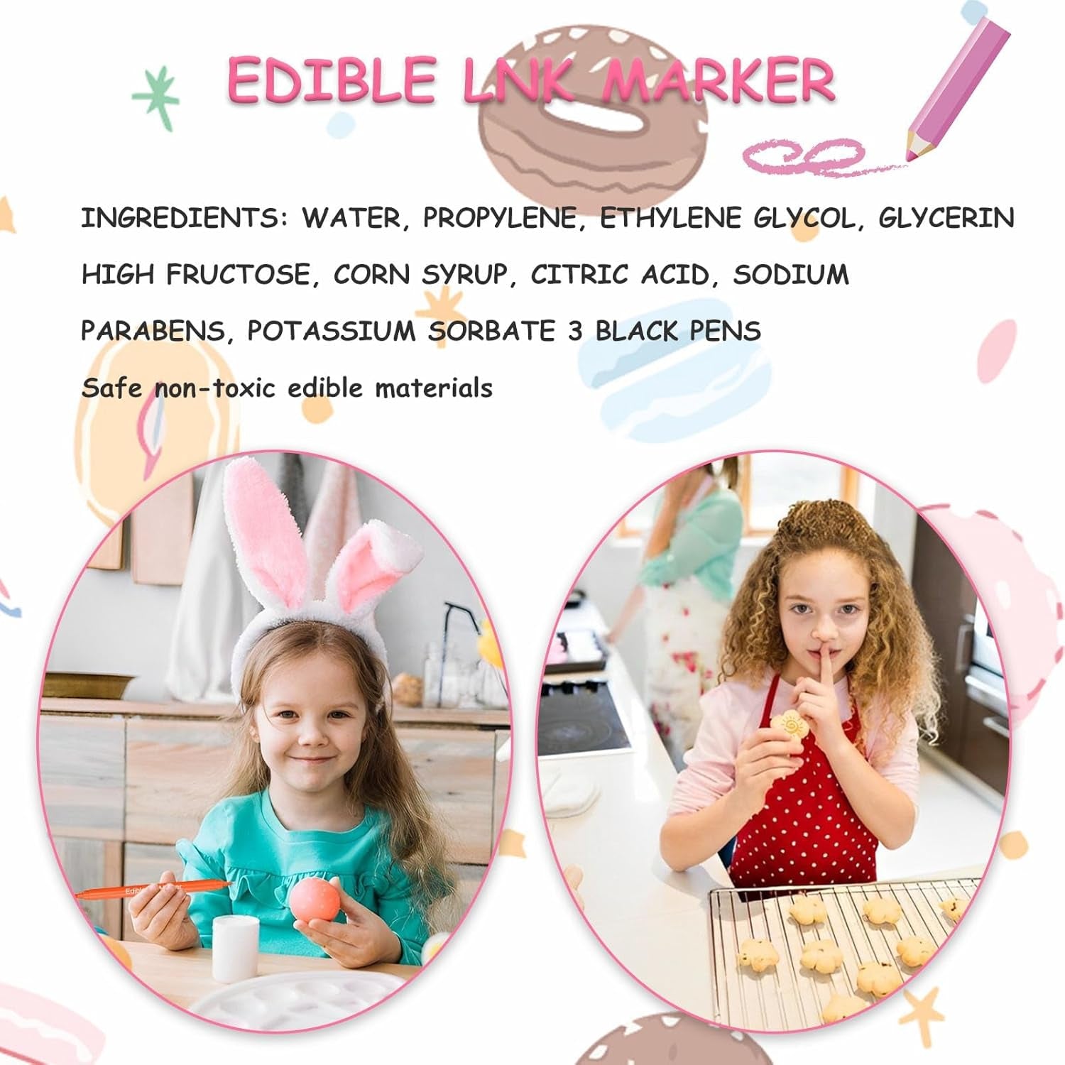 10 culori coloranți alimentari comestibili, markere alimentare cu două fețe cu vârf fin și lat, pixuri pentru glazură pentru prăjituri, fondant, fursecuri, ouă de Paște, macaroane, copt cu copii