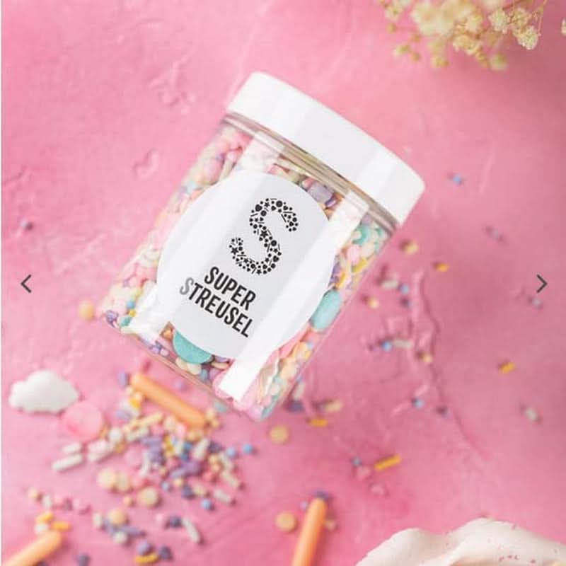 Super Streusel Carusel Pastel, sprinkles in culori pastelate, 90 grame Sprinkles Naty Shop